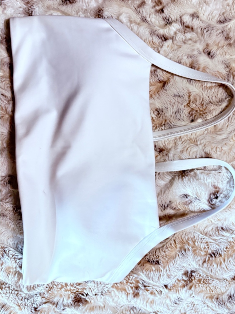 NOBULL White Scoop Bralette - Minimal Support